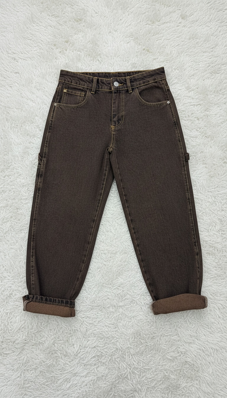 JEANS EFFETTO VINTAGE LACCETTO