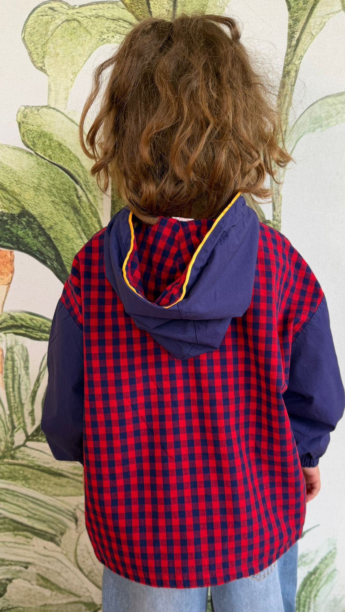 GIACCA QUADRETTI BLU E ROSSA 10223 NEW