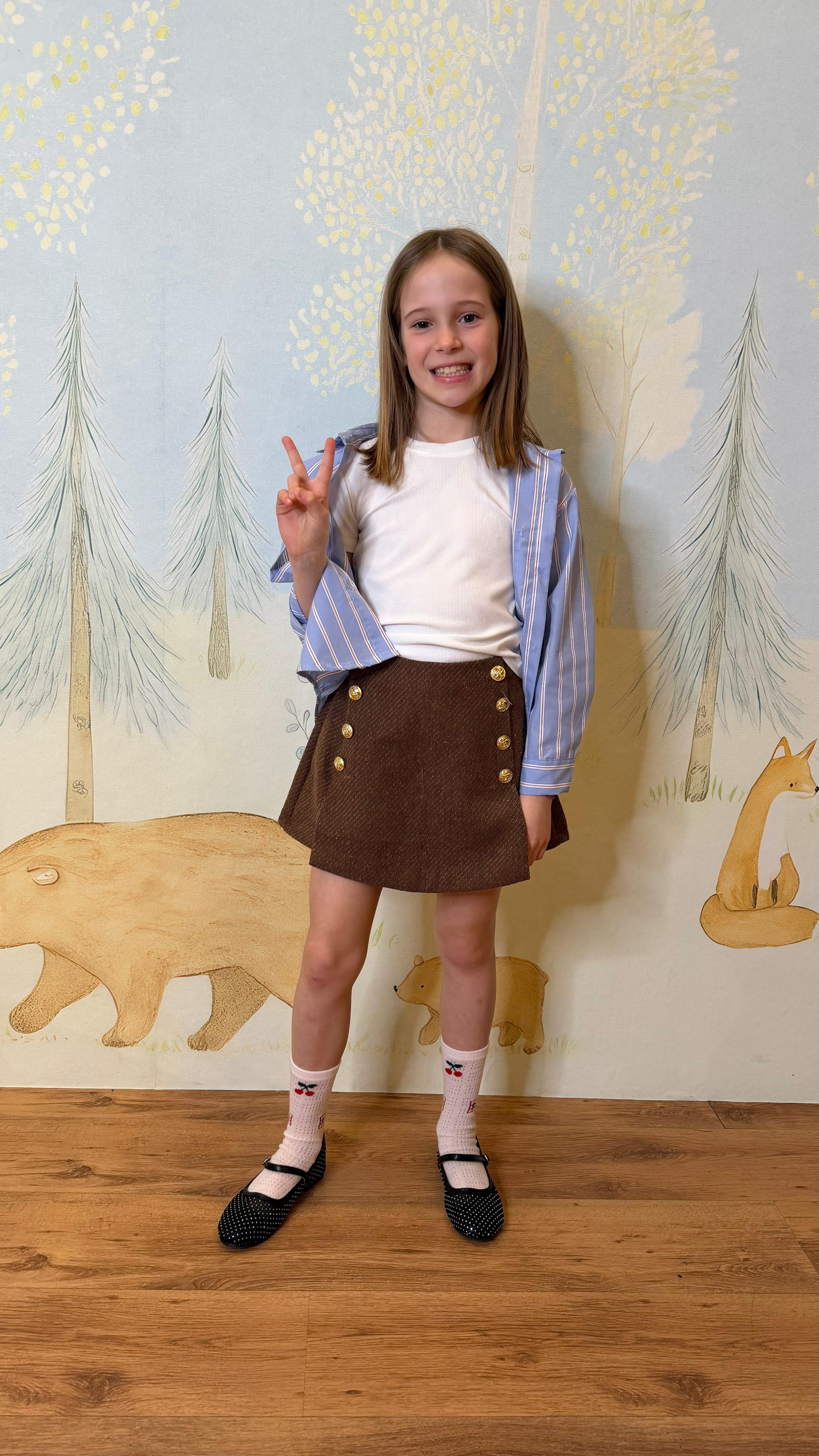 GONNA/PANTALONCINO BOTTONI DORATI 0981 4-14 ANNI