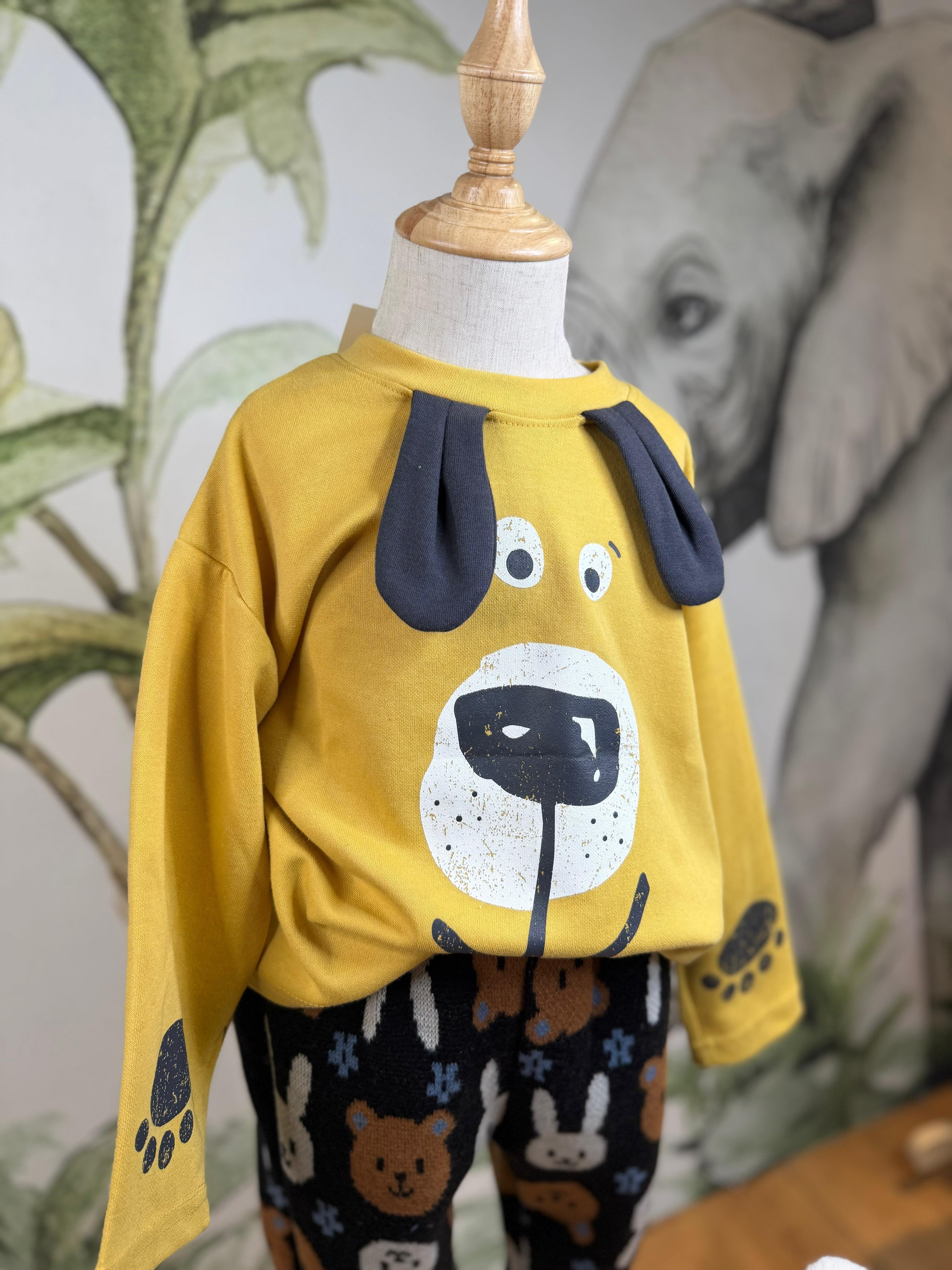 T-SHIRT CAGNOLINO ORECCHIE DOG657