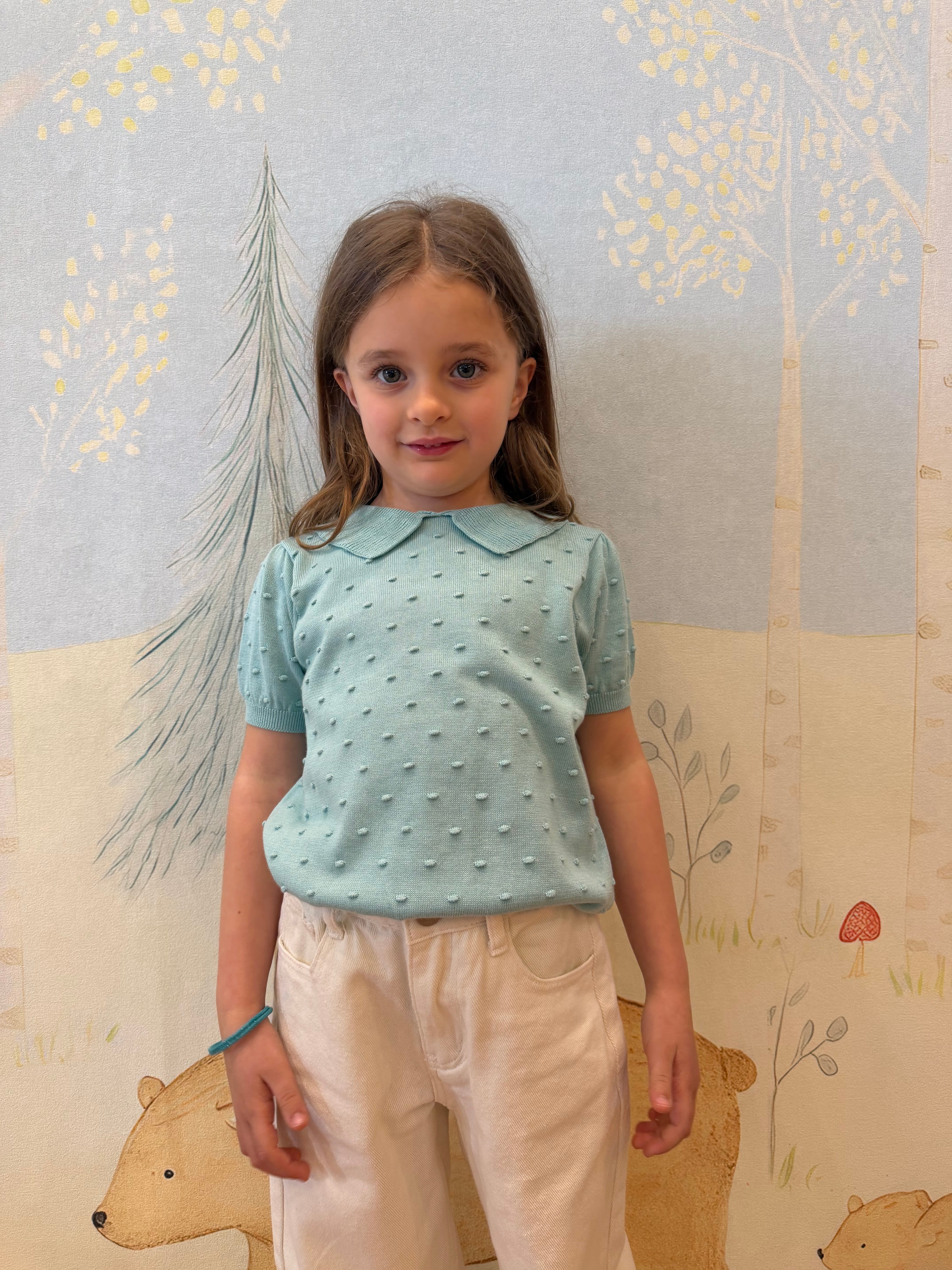 MAGLIONCINO VERDE ACQUA COLLETTO