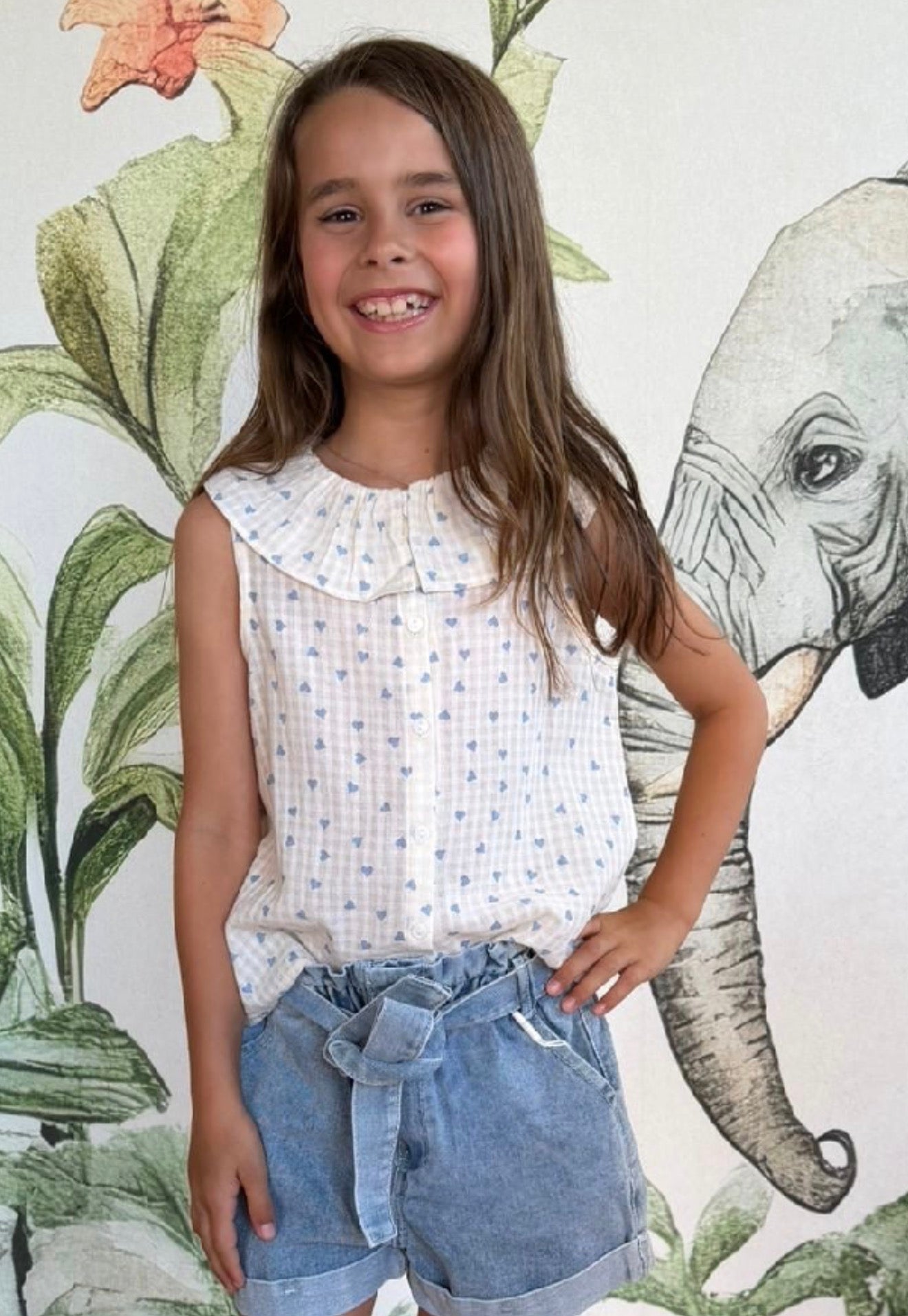 BLUSA CUORICINI 3 ANNI