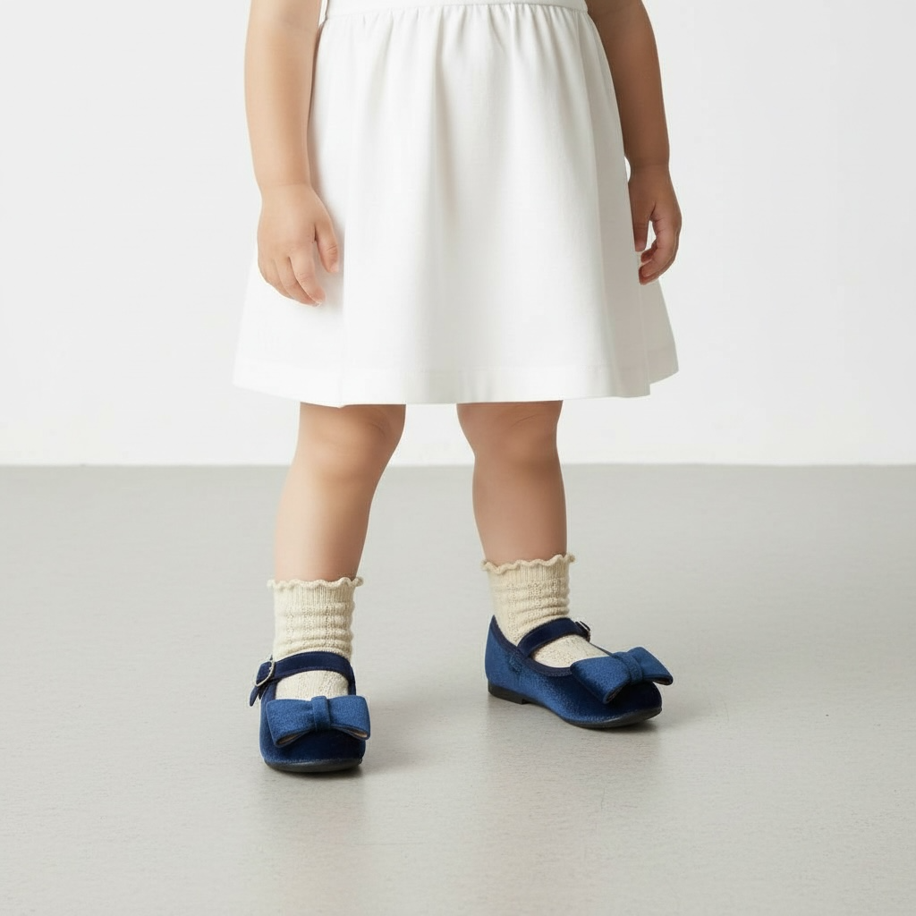 BALLERINE BLU SCAMOSCIATE TAS-708S (19-25)