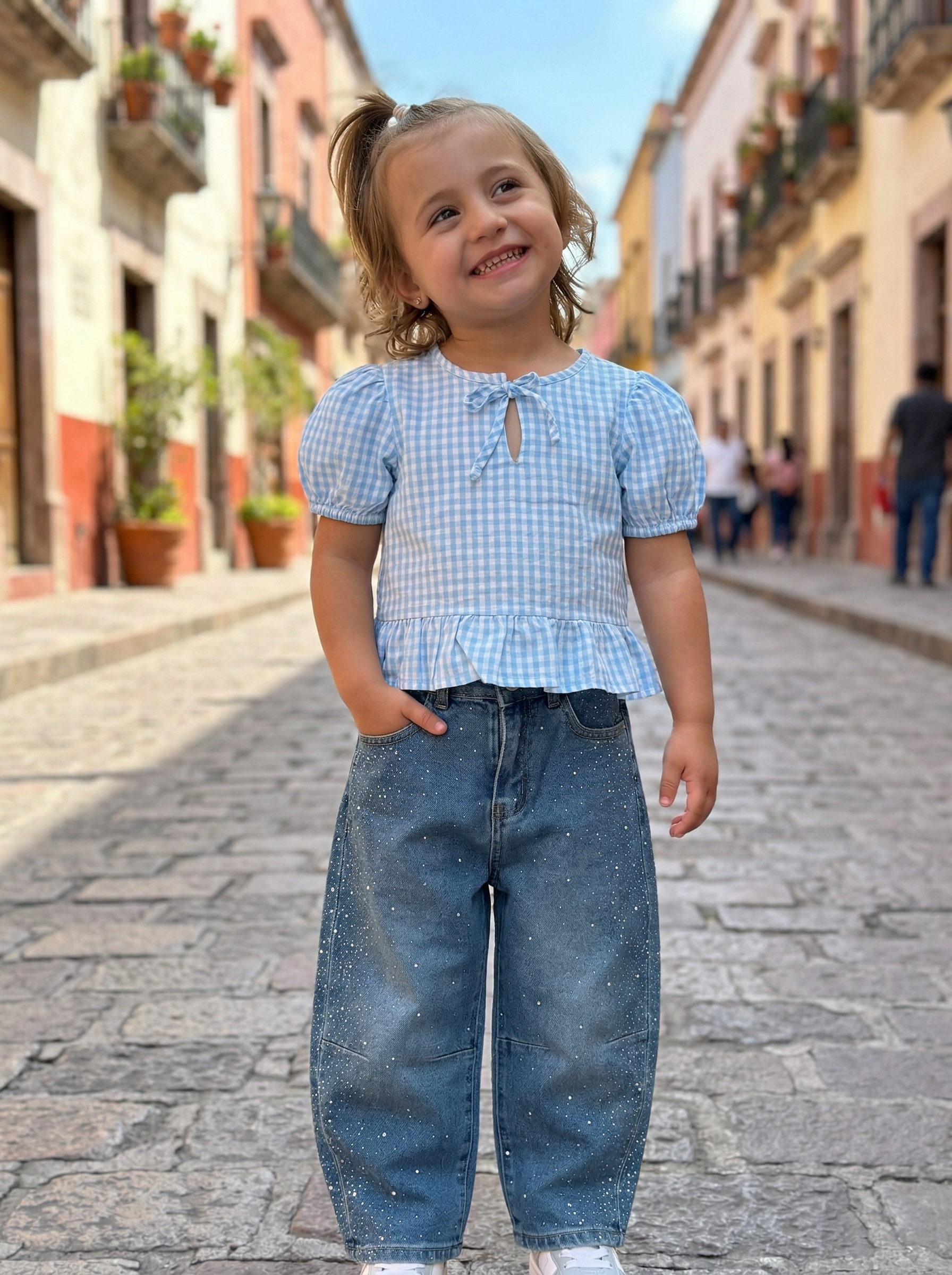 JEANS BAGGY BRILLANTINI B5684