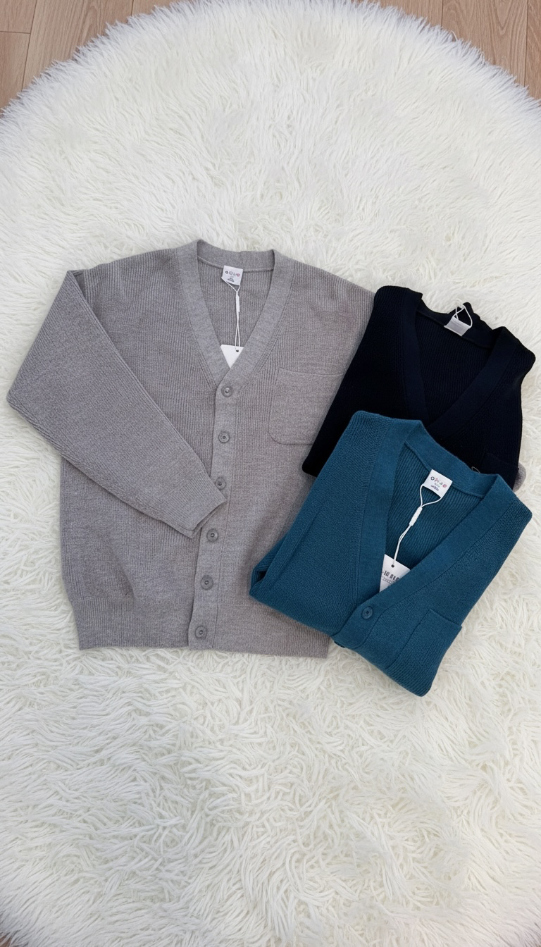 CARDIGAN CON TASCHINO 3 COLORI