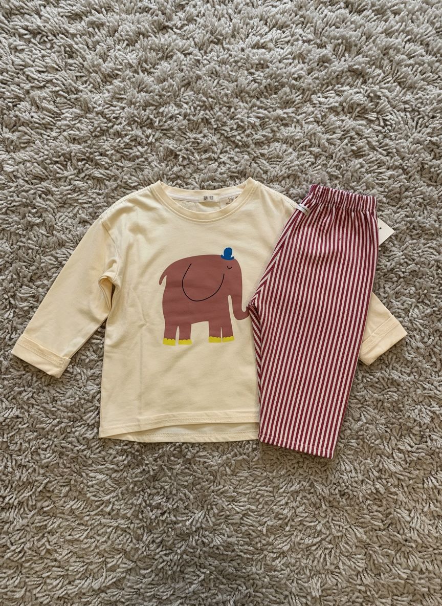PANTALONE A RIGHE 6587 1-5 ANNI