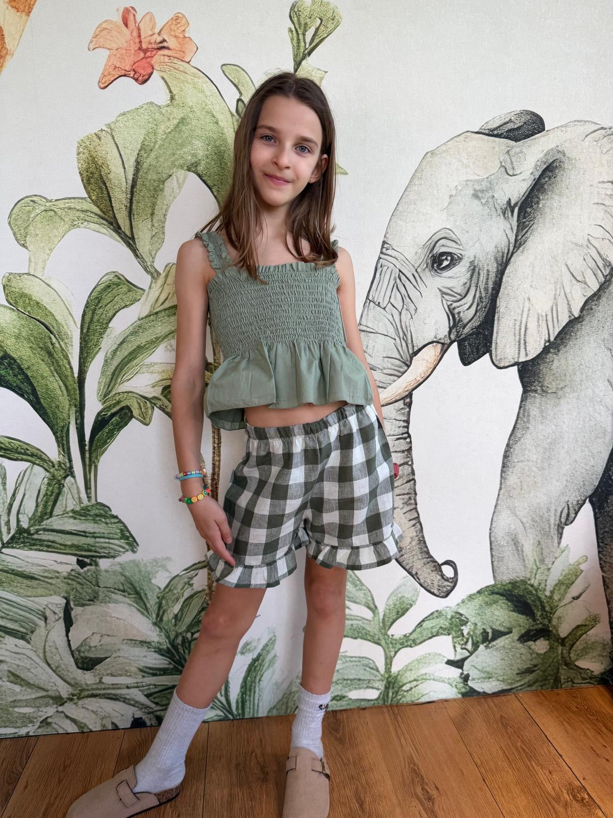 PANTALONE VERDE FRU FRU OXOX