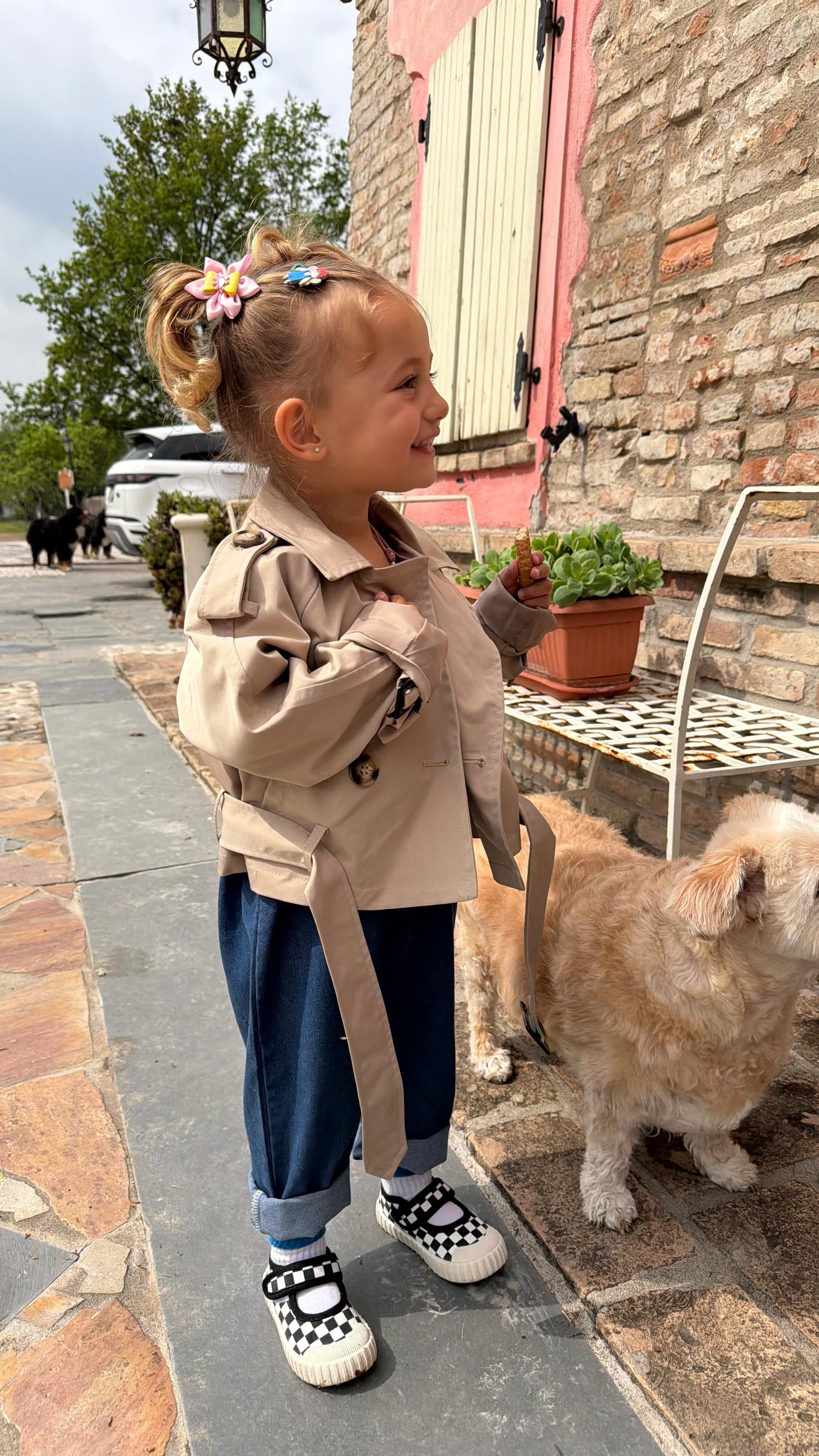 TRENCH BIMBA BEIGE