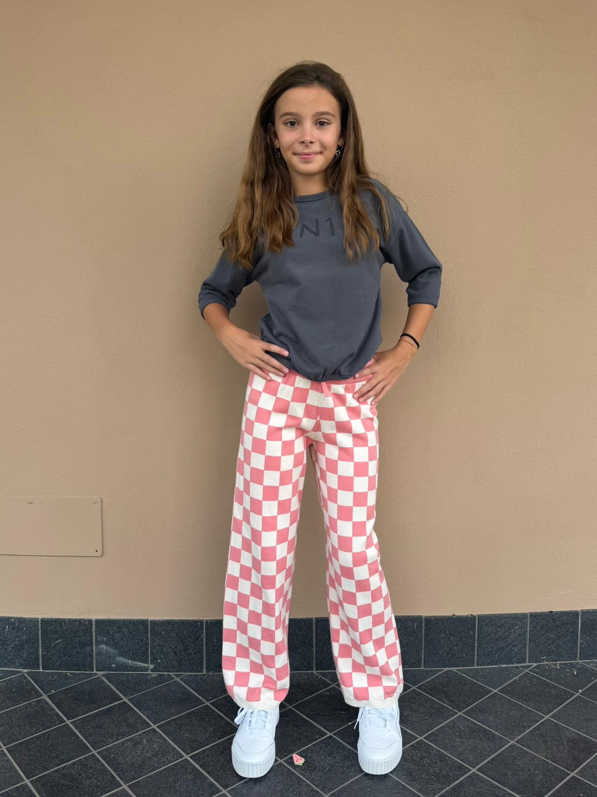 PANTALONE A QUADRI 14526 NEW