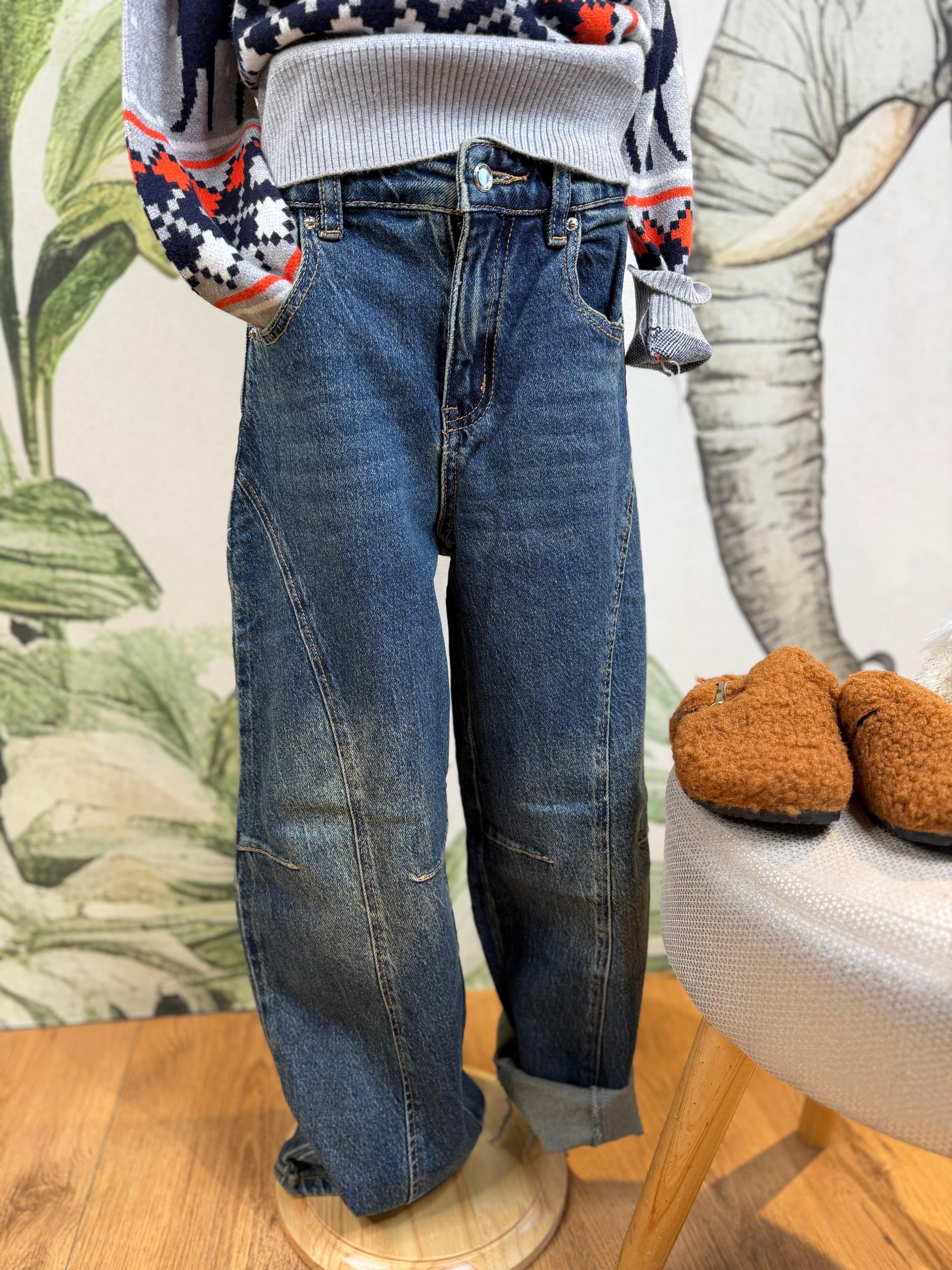 JEANS BAGGY LAVAGGIO SCURO Z34