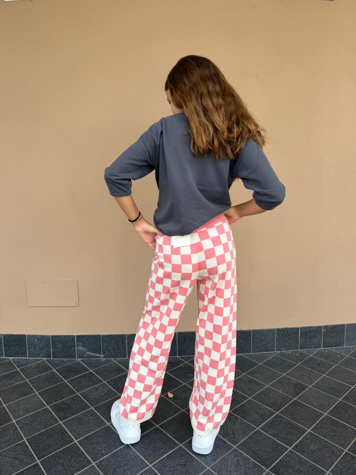 PANTALONE A QUADRI 14526 NEW