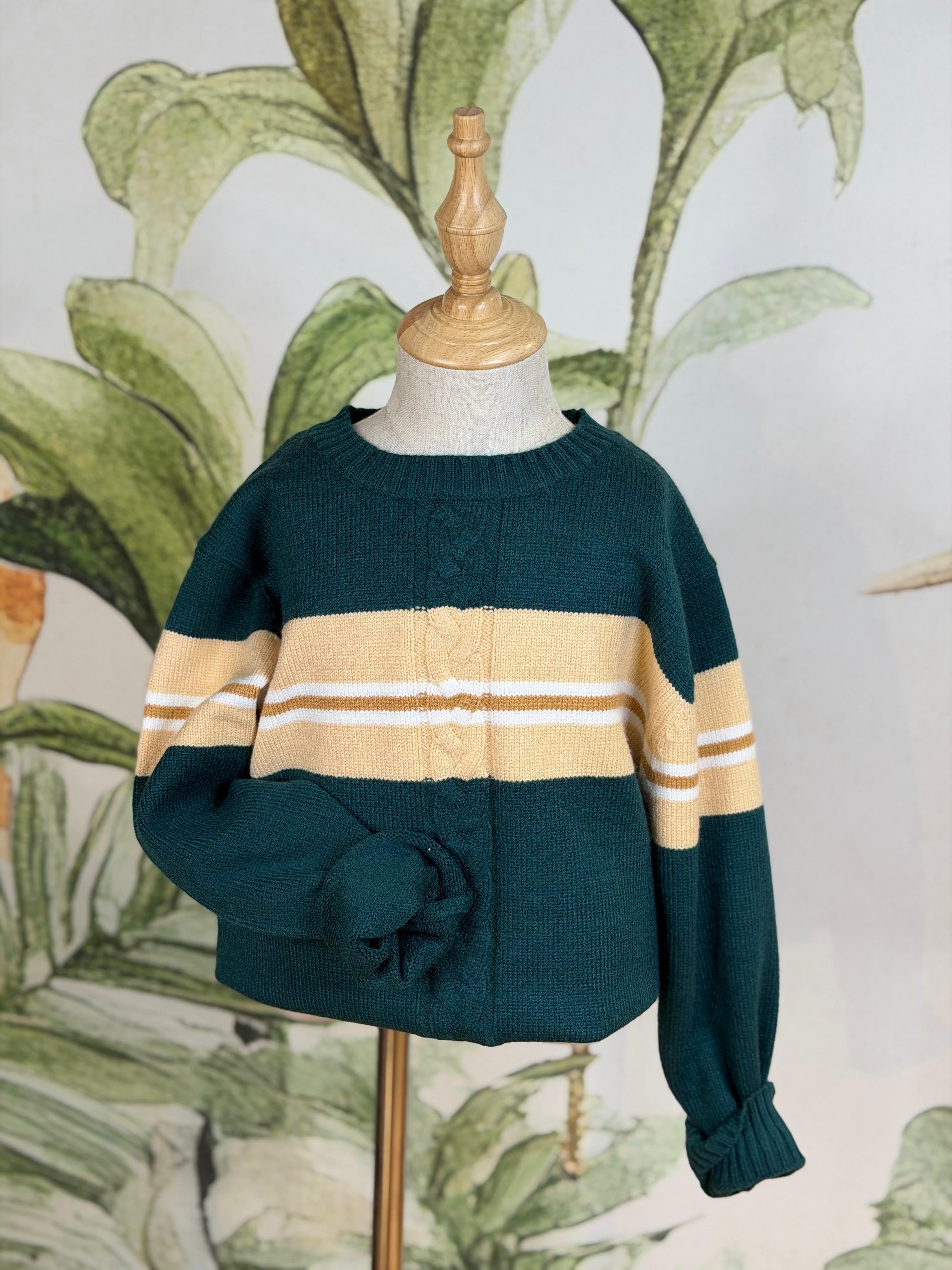 MAGLIONE RIGHE ORIZZONTALI XH8230