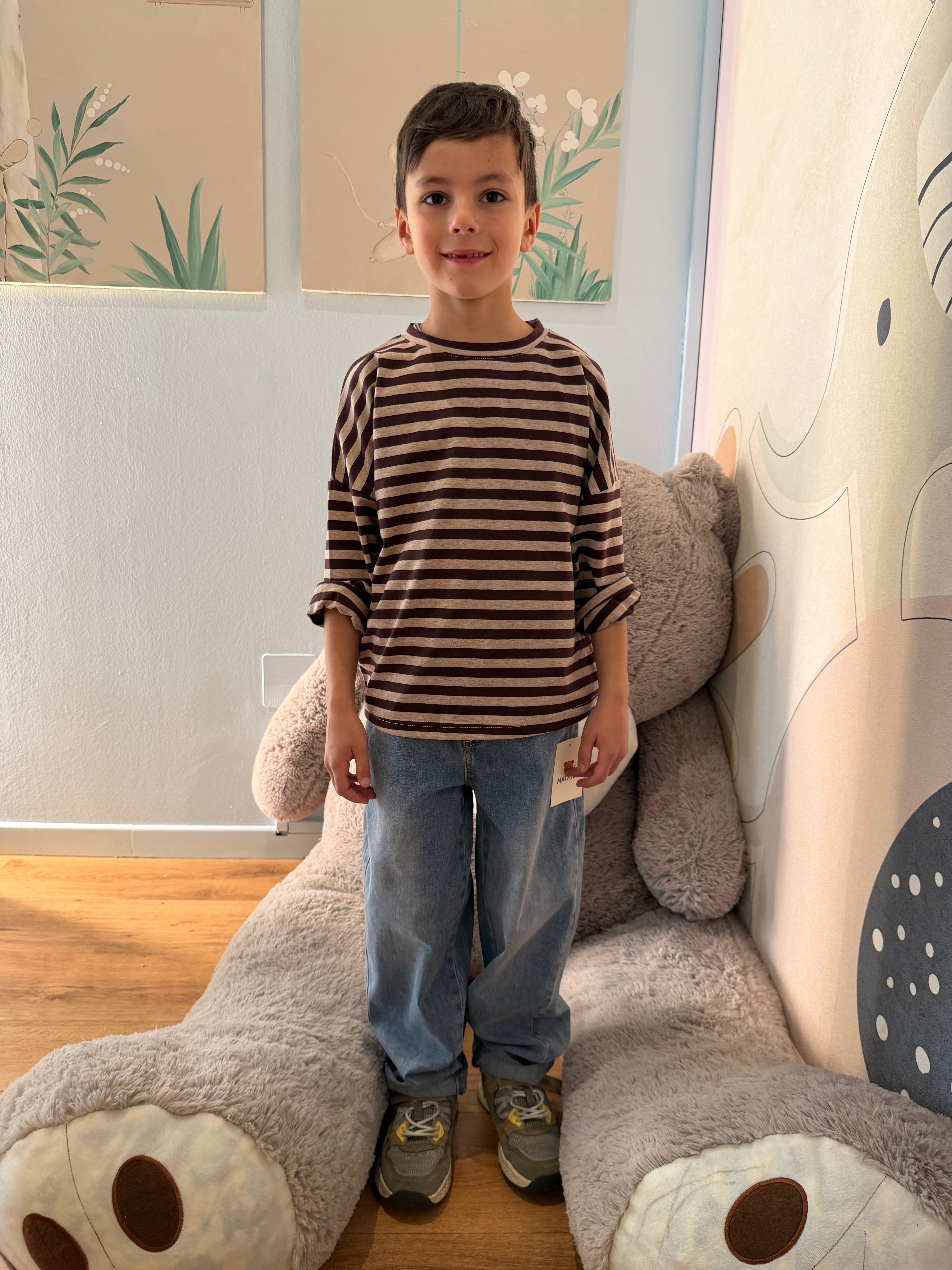 T-SHIRT RIGHE 6778 1-7 ANNI