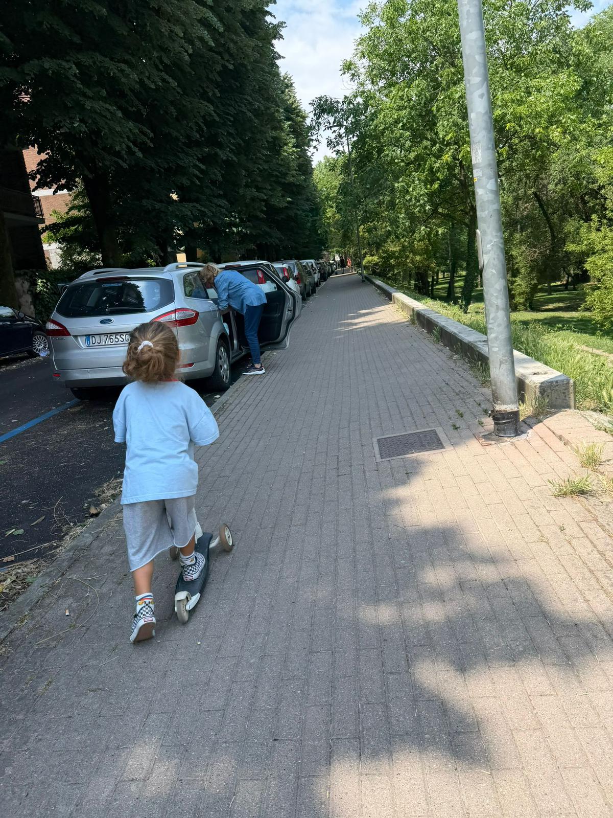 PANTALONCINO GARZATO DUE GRIGI