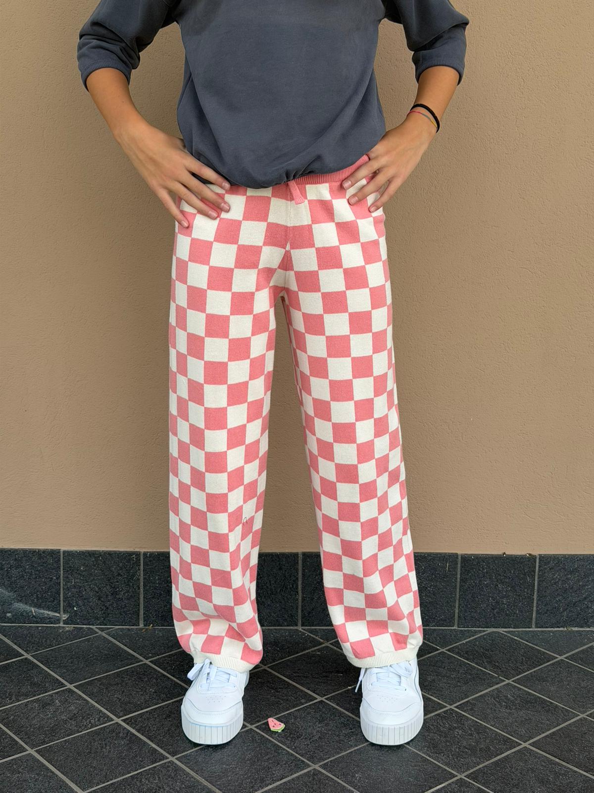 PANTALONE A QUADRI 14526 NEW
