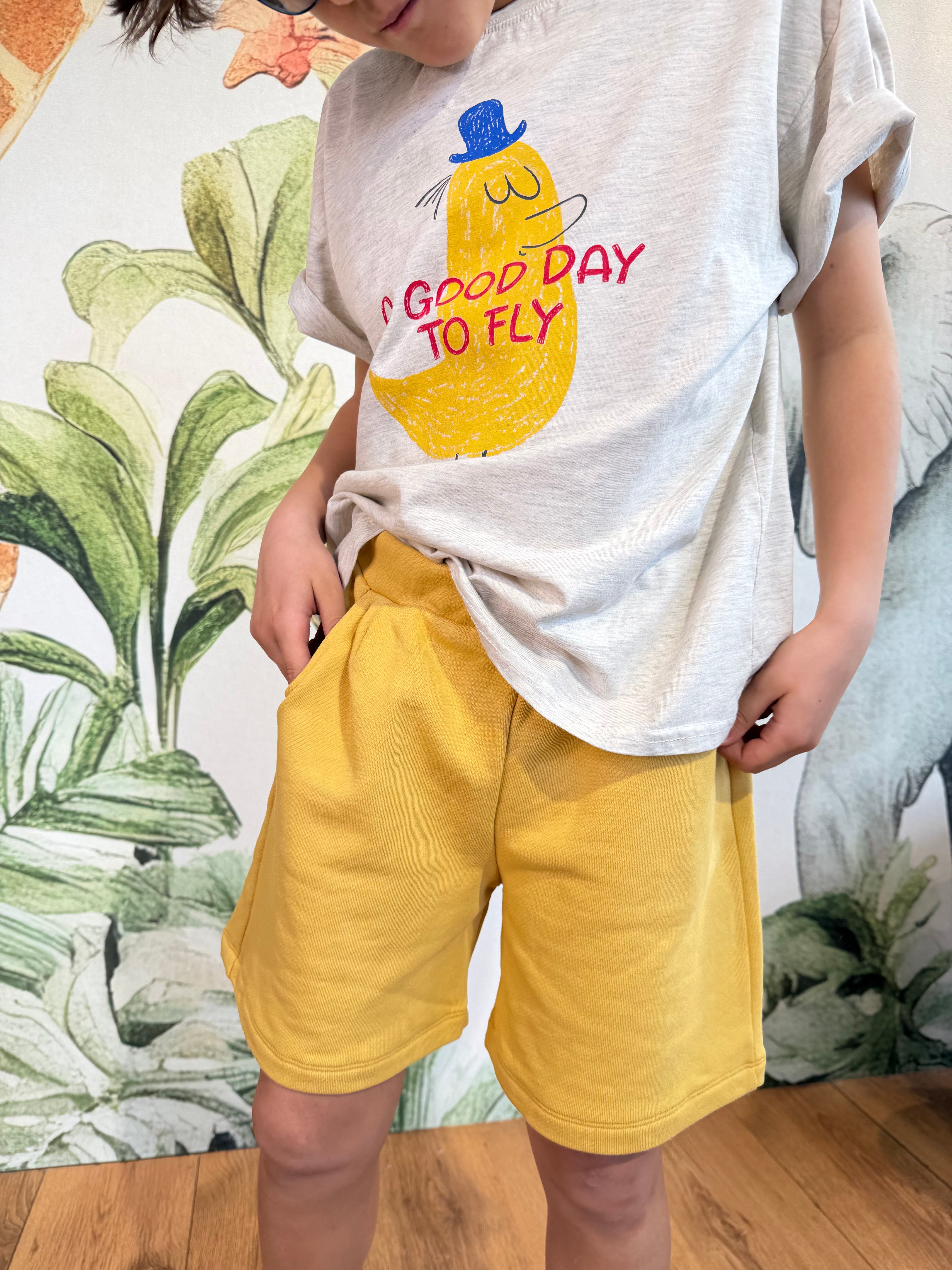 PANTALONCINO GIALLO OXOX