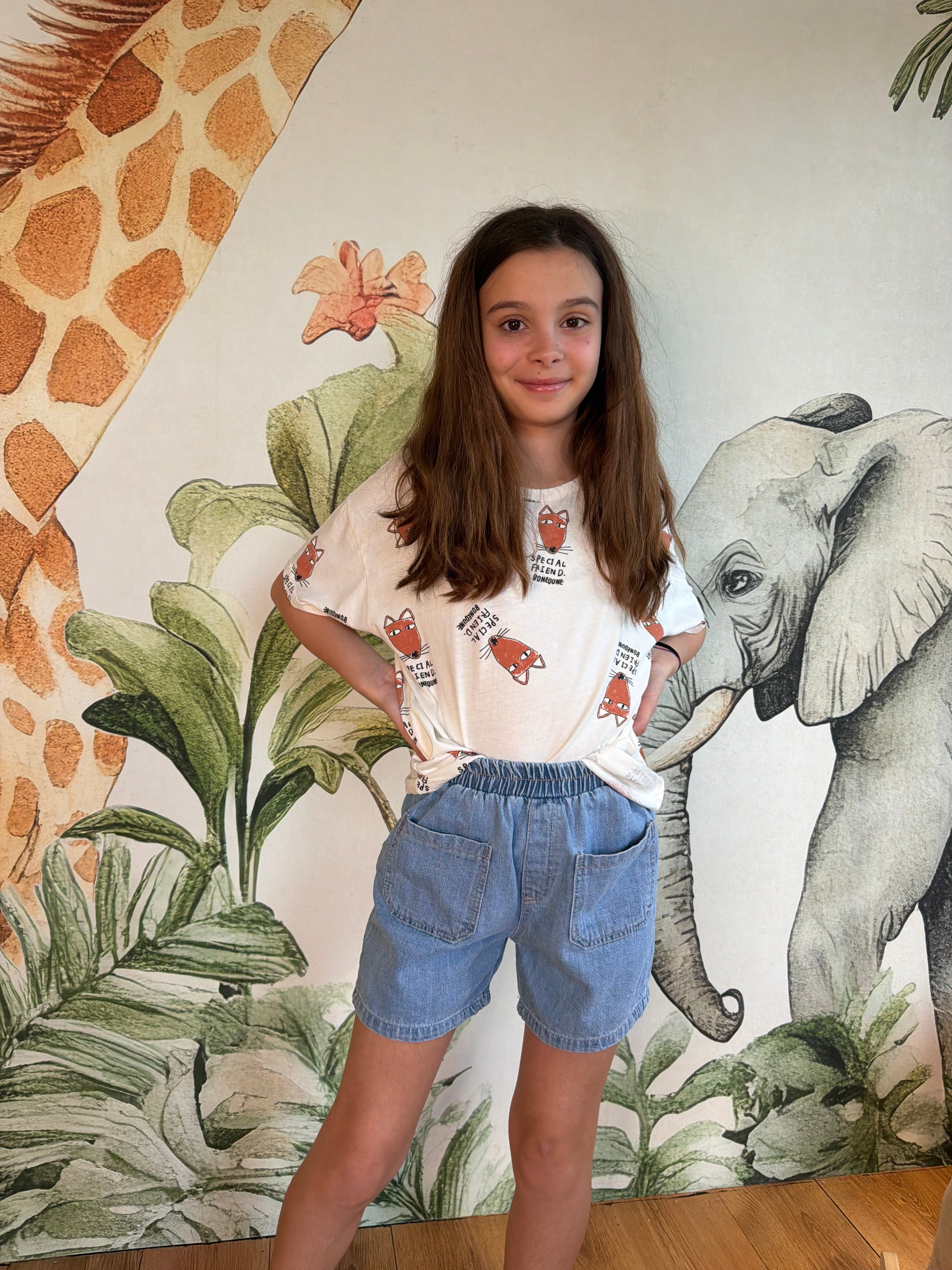 PANTALONCINO DI JEANS SLUB