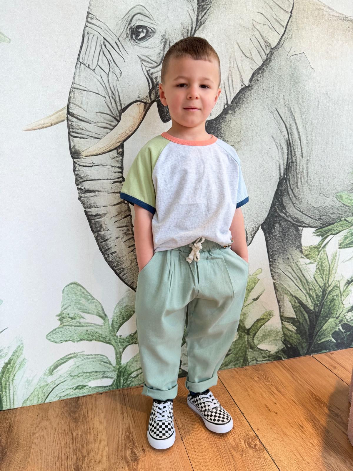 PANTALONE VERDE MENTA UG32