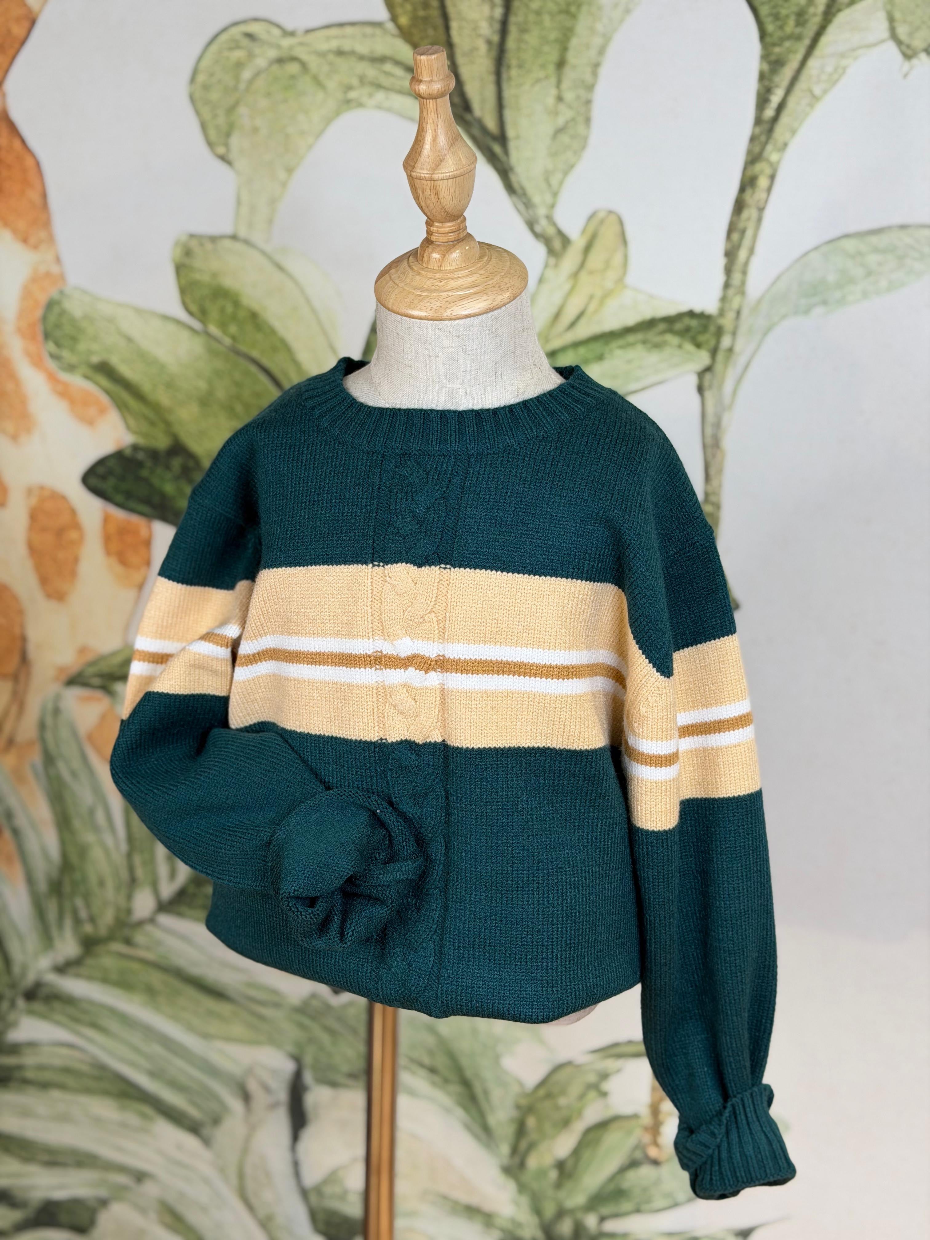 MAGLIONE RIGHE ORIZZONTALI XH8230