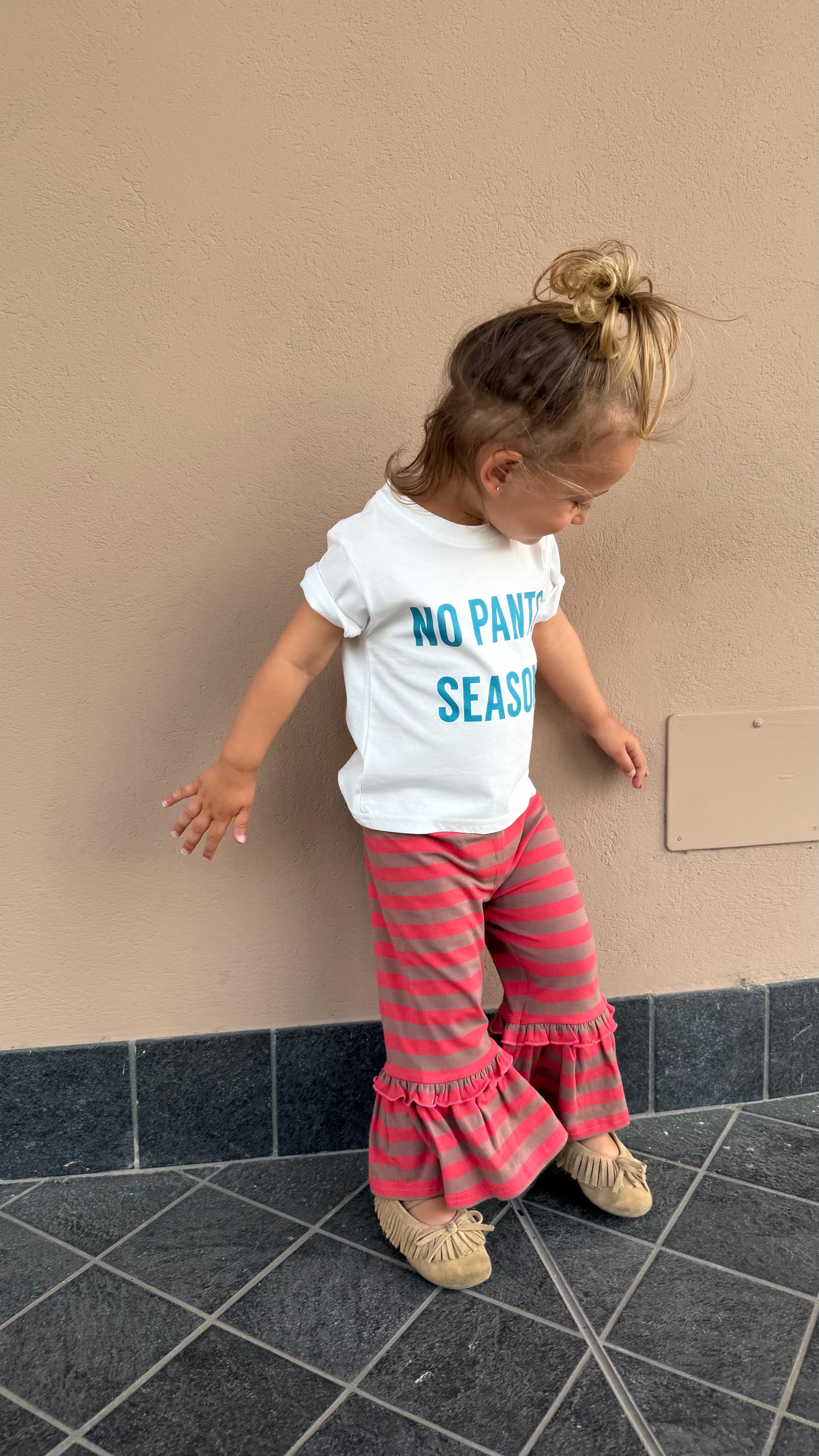 LEGGINS ROSSO A RIGHE