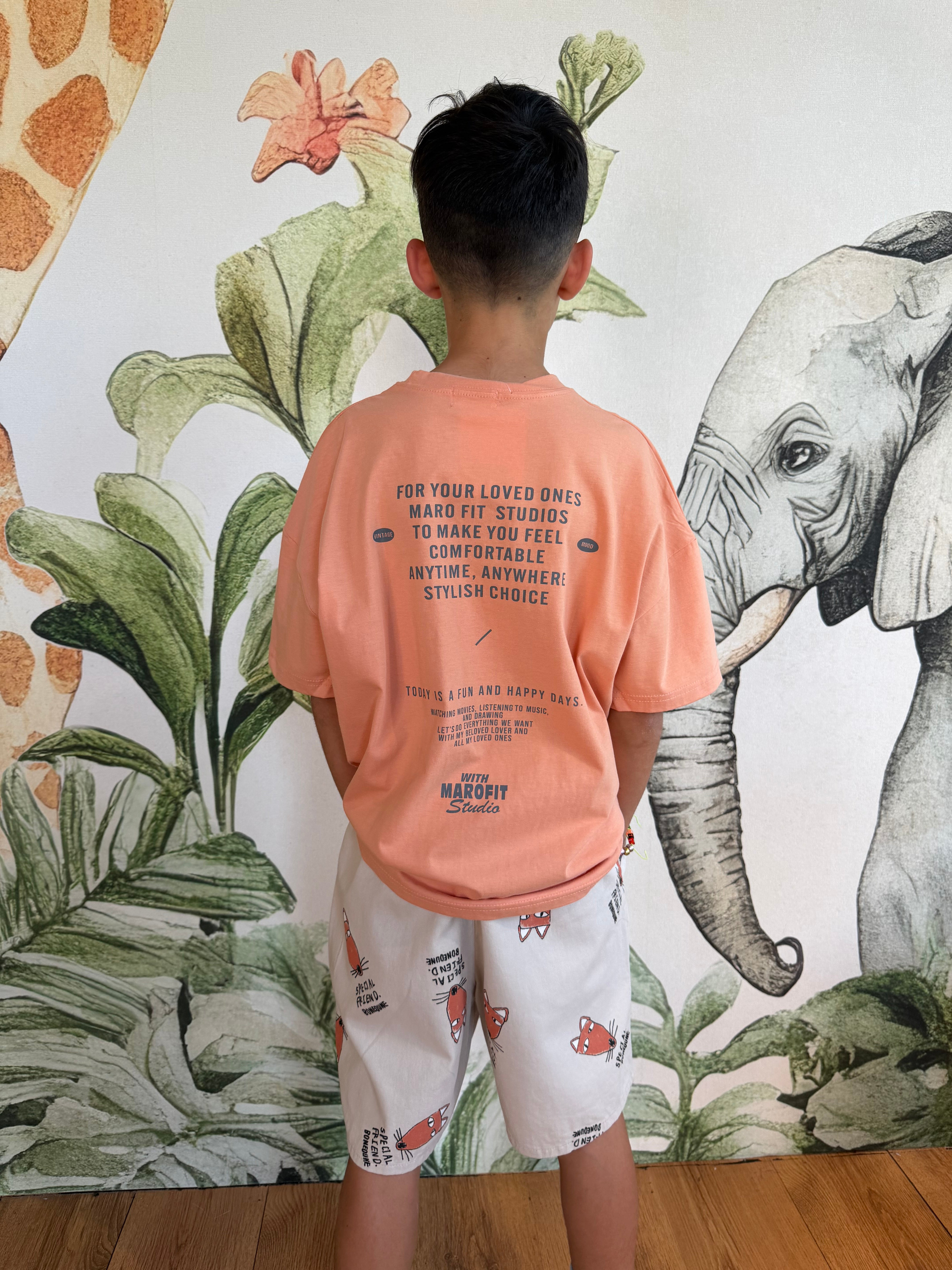T-SHIRT ARANCIONE FIT TEE