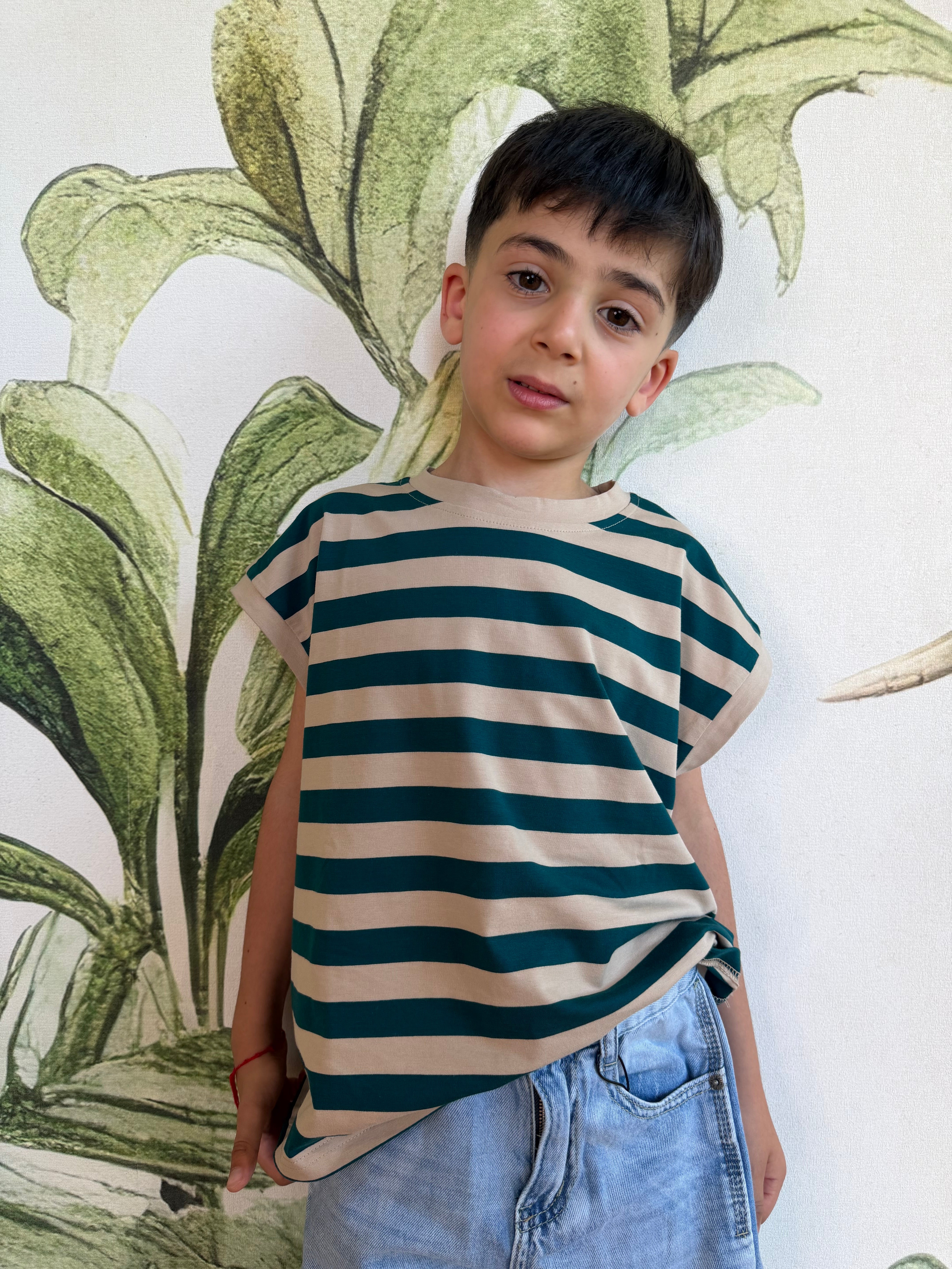T-SHIRT RIGHE DUE COLORI