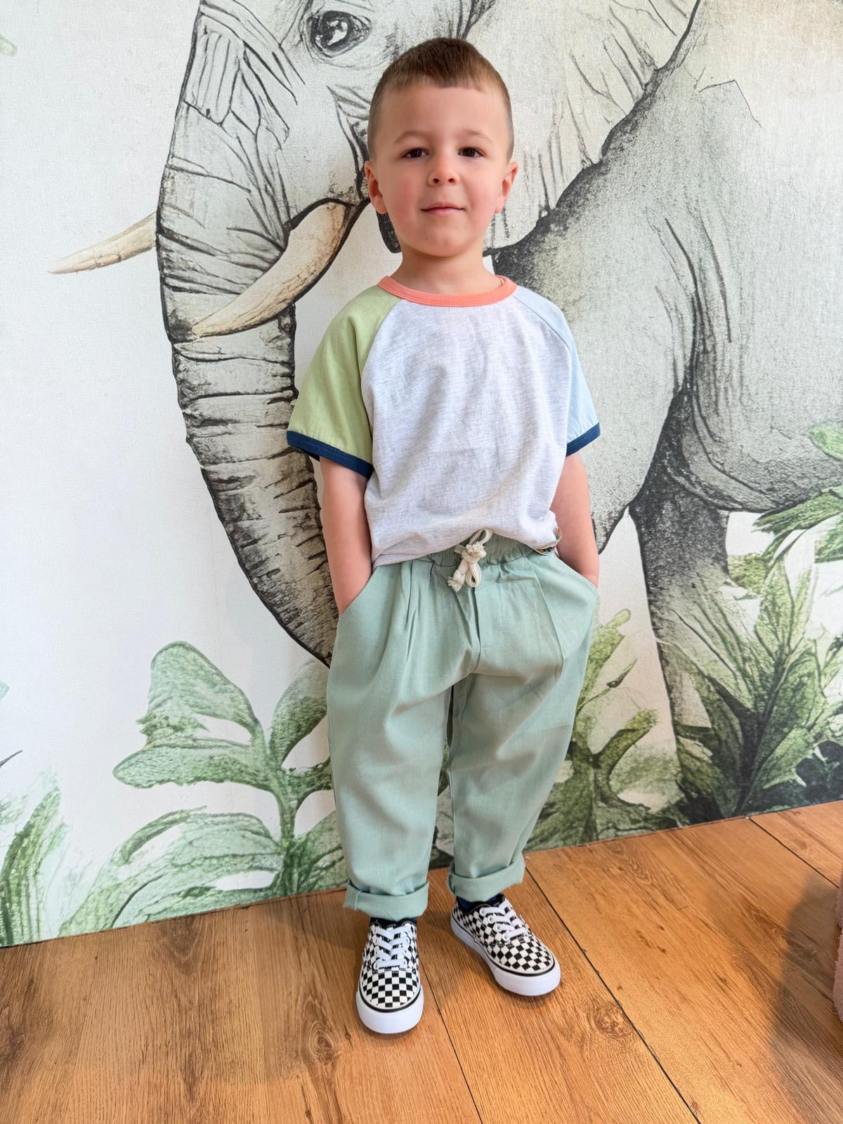 PANTALONE VERDE MENTA UG32
