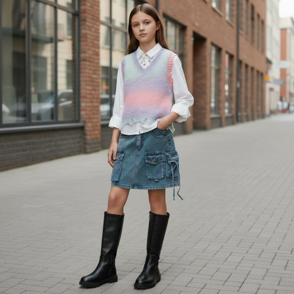 GILET ARCOBALENO BA2755 4-14 ANNI