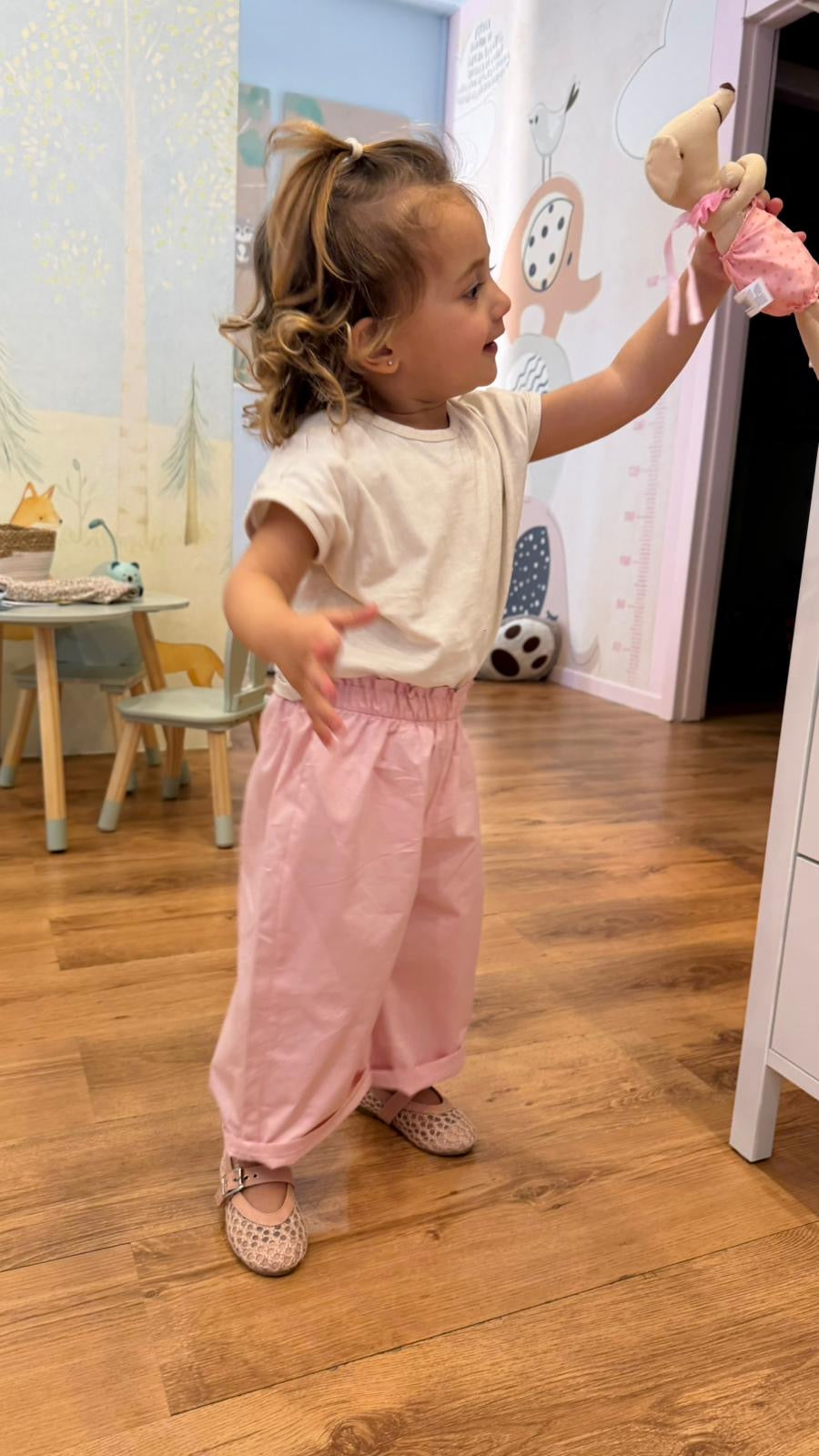 PANTALONE CARAMELLA ROSA R469N