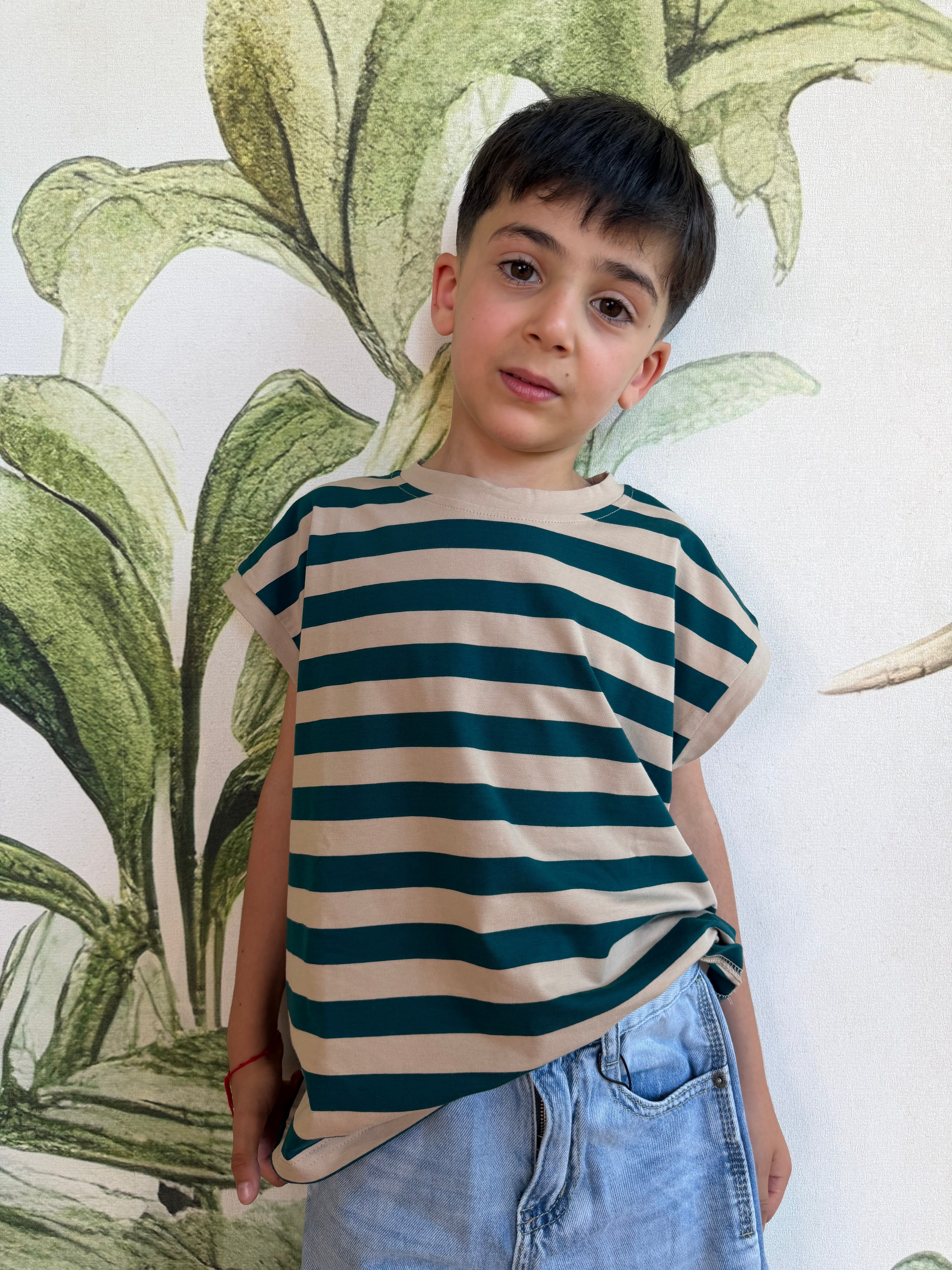 T-SHIRT RIGHE DUE COLORI