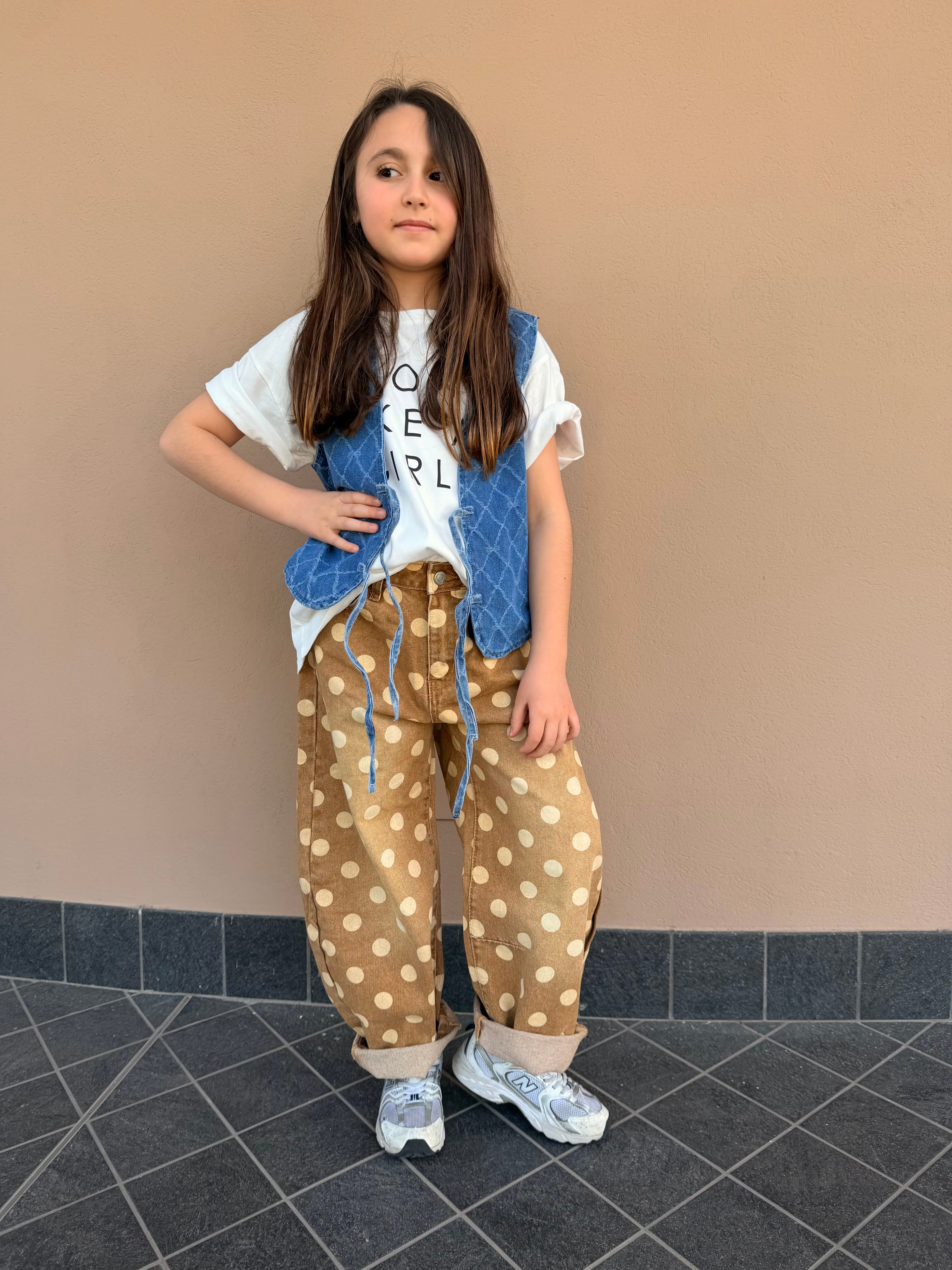 JEANS MARRONE POIS