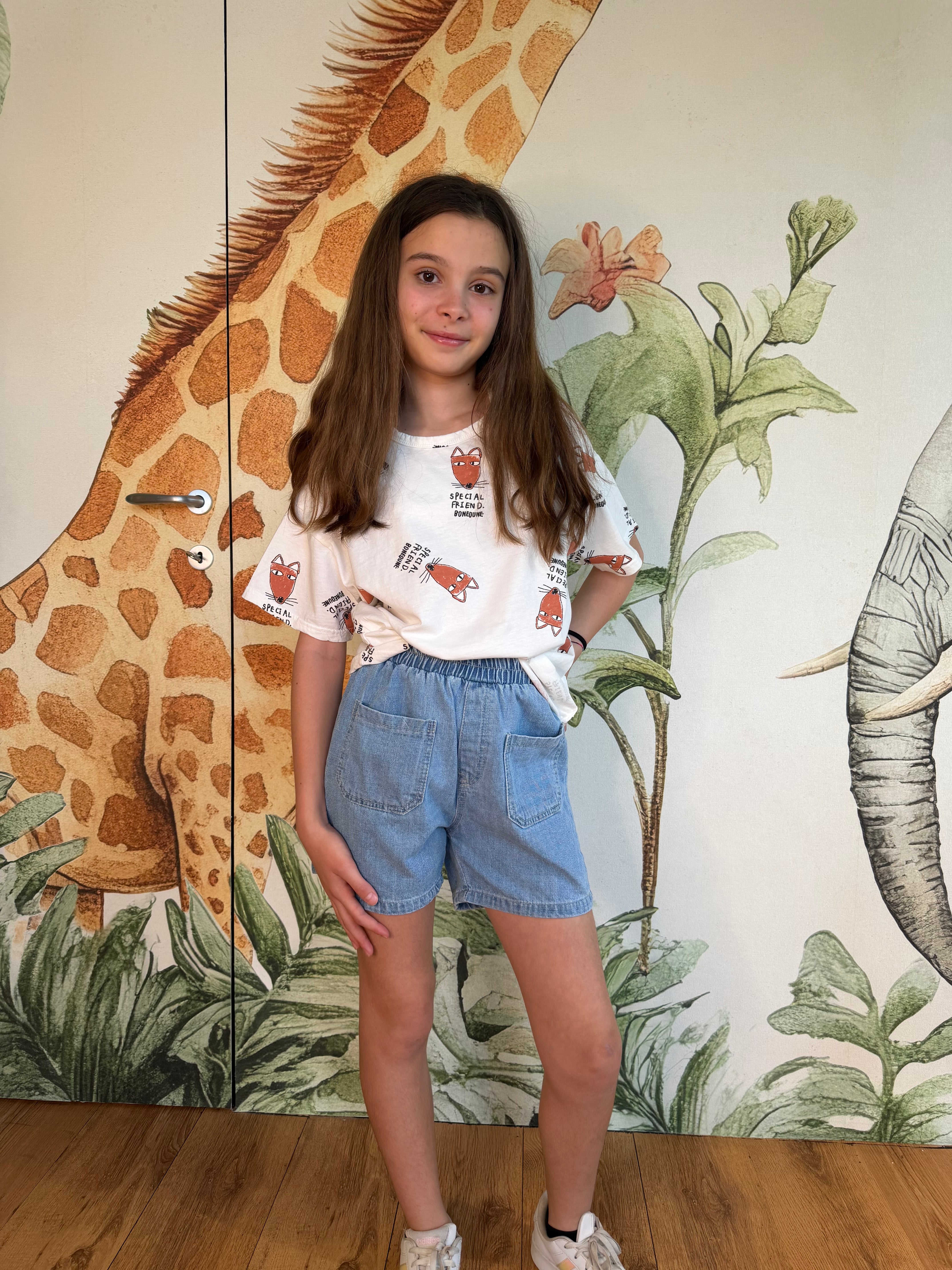 PANTALONCINO DI JEANS SLUB