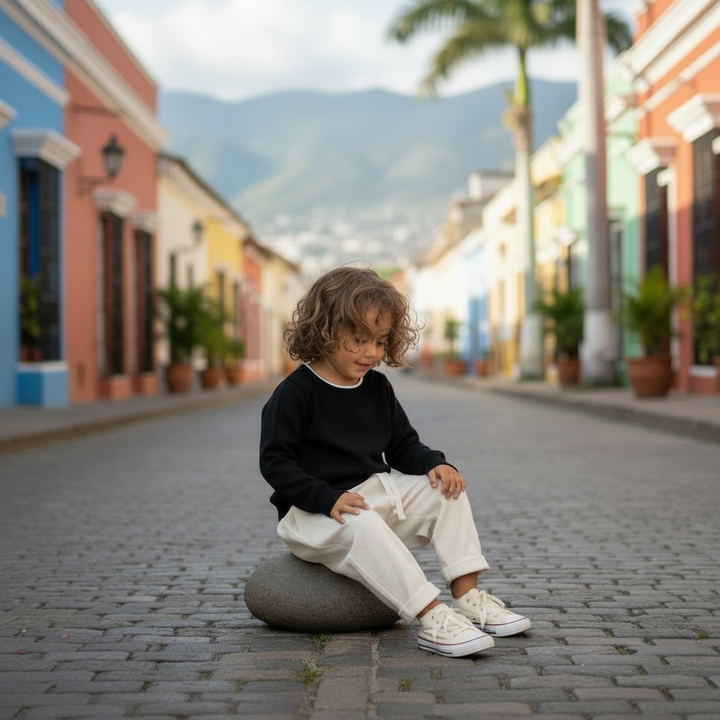 MAGLIONCINO BORDO NERO BA7908 4-12 ANNI