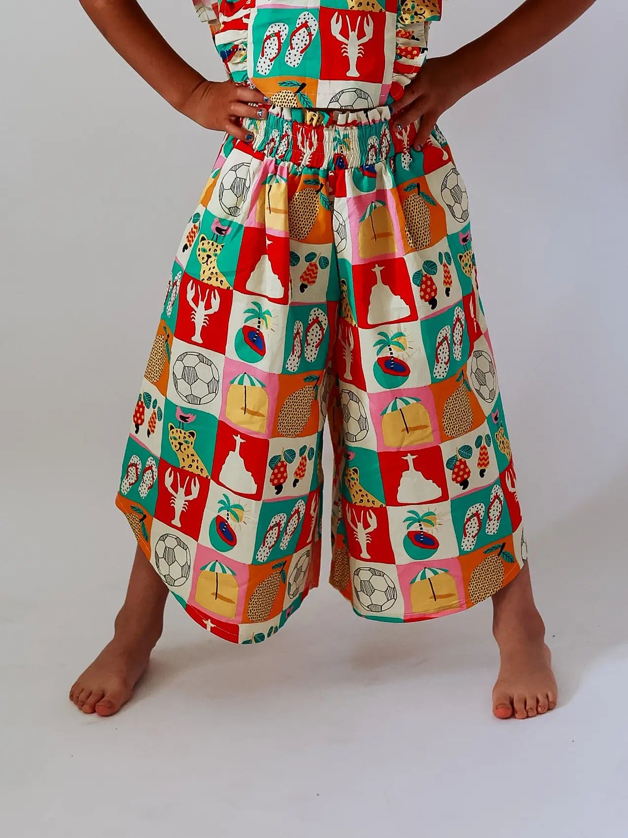 PANTALONE FANTASIA GAMBA LARGA