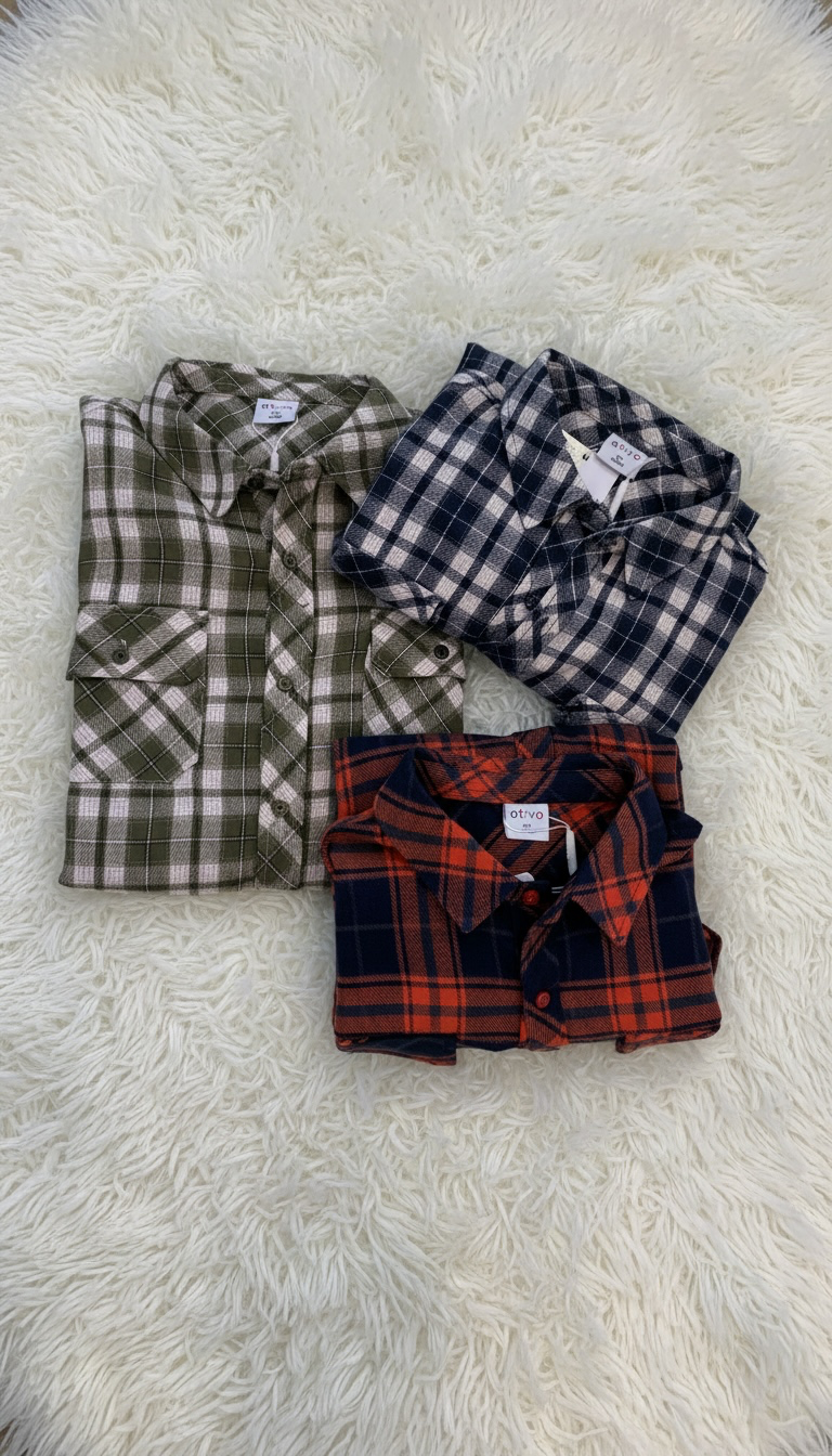 CAMICIA A QUADRETTI TRE COLORI