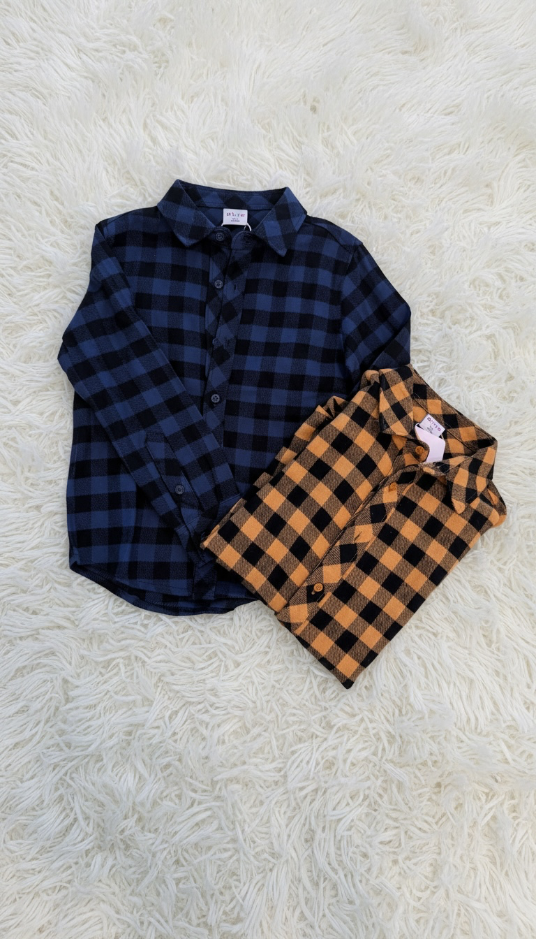 CAMICIA QUADRETTI DUE COLORI