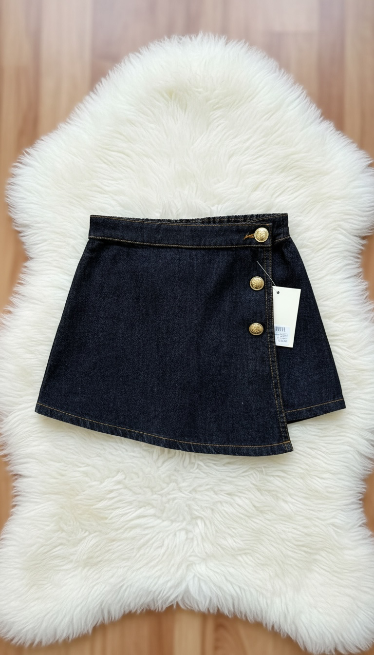GONNA PANTALONCINO LAVAGGIO SCURO