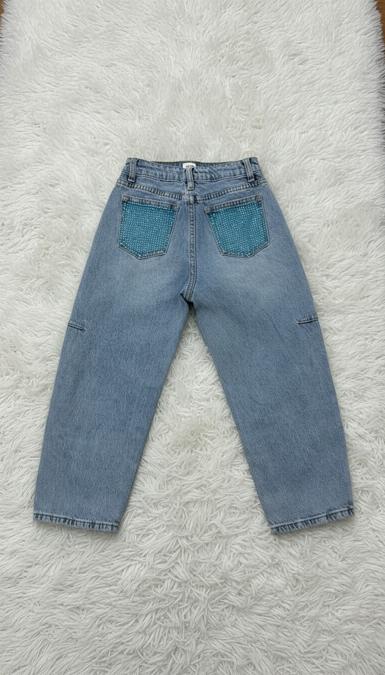JEANS TASCA AZZURRA 6 ANNI
