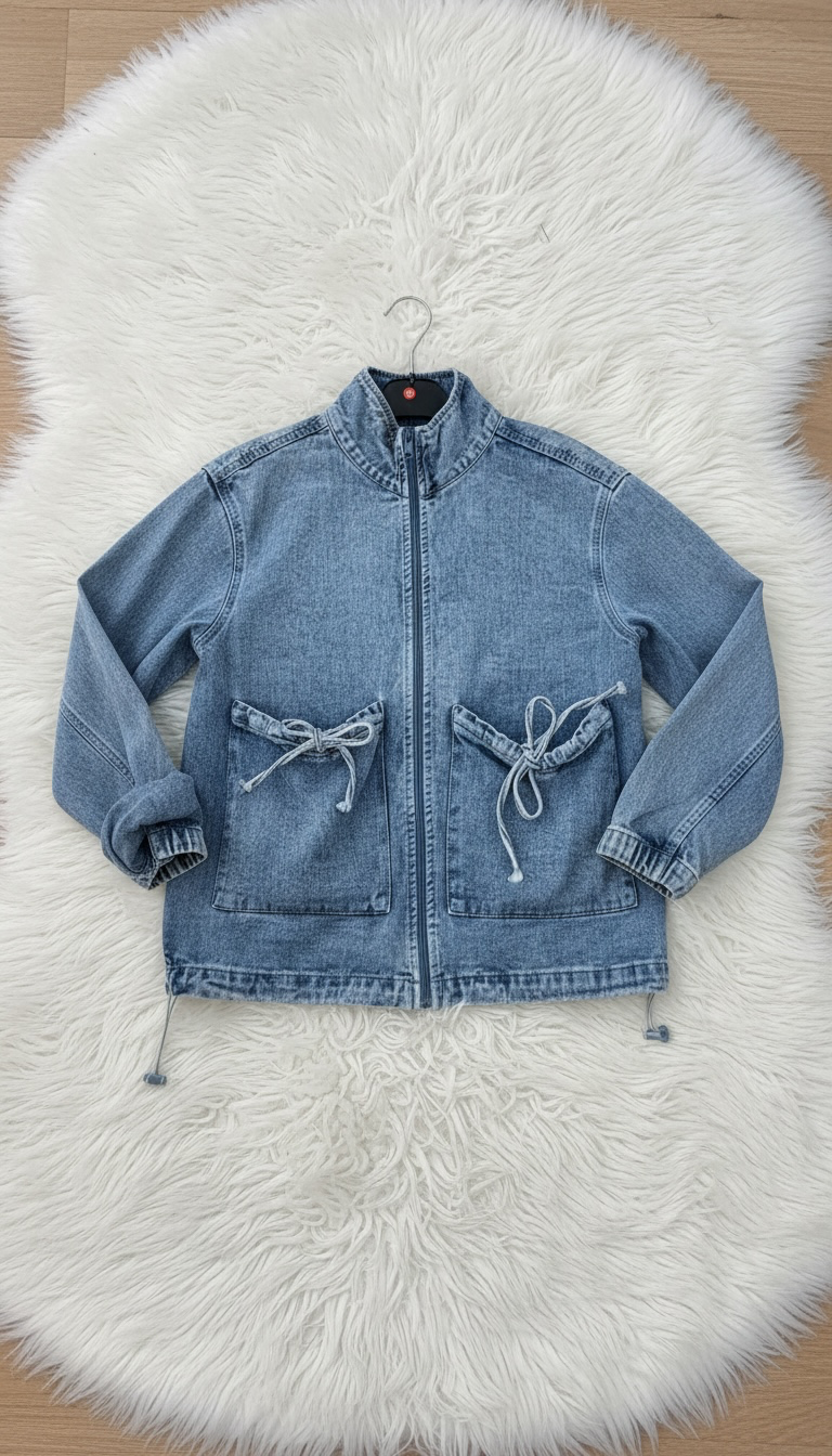 GIACCA DI JEANS FIOCCHETTO 14 ANNI